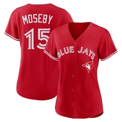 Lloyd Moseby Women's Toronto Blue Jays Red Replica Canada Day Jersey