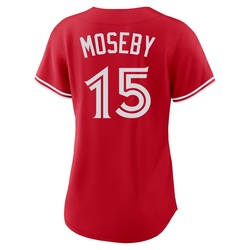 Lloyd Moseby Women's Toronto Blue Jays Red Replica Canada Day Jersey