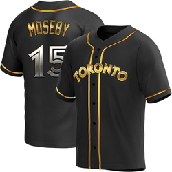 Lloyd Moseby Youth Toronto Blue Jays Black Golden Replica Alternate Jersey