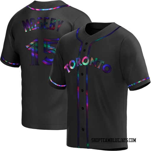 Lloyd Moseby Youth Toronto Blue Jays Black Holographic Replica Alternate Jersey