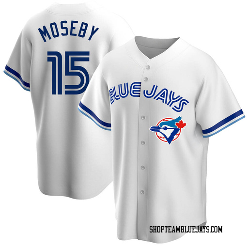 Lloyd Moseby Youth Toronto Blue Jays White Replica Home Cooperstown Collection Jersey