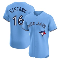 Michael Stefanic Men's Toronto Blue Jays Blue Elite Powder Alternate Jersey