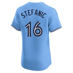 Michael Stefanic Men's Toronto Blue Jays Blue Elite Powder Alternate Jersey