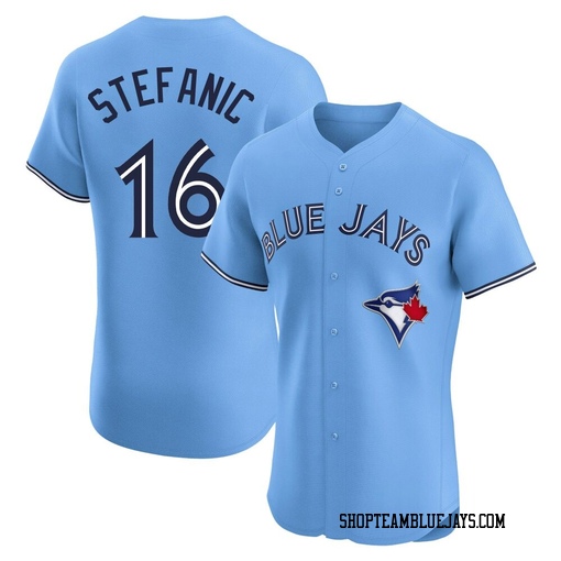 Michael Stefanic Men's Toronto Blue Jays Blue Elite Powder Alternate Jersey