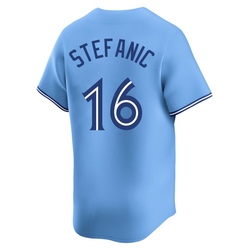 Michael Stefanic Youth Toronto Blue Jays Blue Limited Powder Alternate Jersey