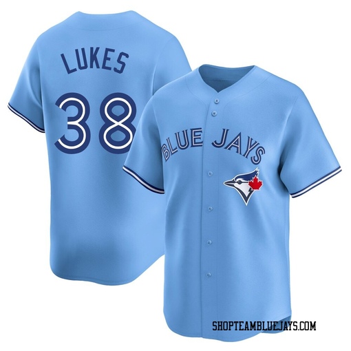 Nathan Lukes Men's Toronto Blue Jays Blue Limited Powder Alternate Jersey
