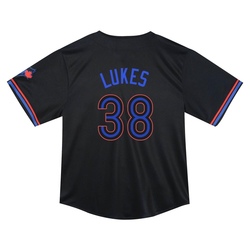 Nathan Lukes Toddler Toronto Blue Jays Black Limited 2024 City Connect Jersey