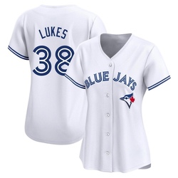 Nathan Lukes Women's Toronto Blue Jays White Limited Home Jersey