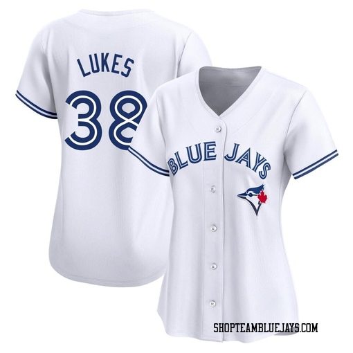 Nathan Lukes Women's Toronto Blue Jays White Limited Home Jersey