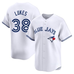 Nathan Lukes Youth Toronto Blue Jays White Limited Home Jersey