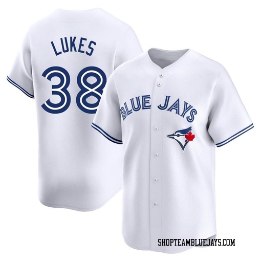 Nathan Lukes Youth Toronto Blue Jays White Limited Home Jersey