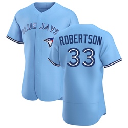 Nick Robertson Men's Toronto Blue Jays Blue Authentic Powder Alternate Jersey