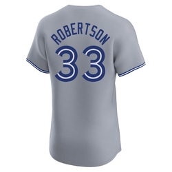 Nick Robertson Men's Toronto Blue Jays Gray Elite Road Jersey