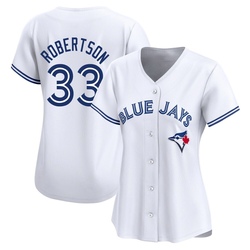 Nick Robertson Women's Toronto Blue Jays White Limited Home Jersey