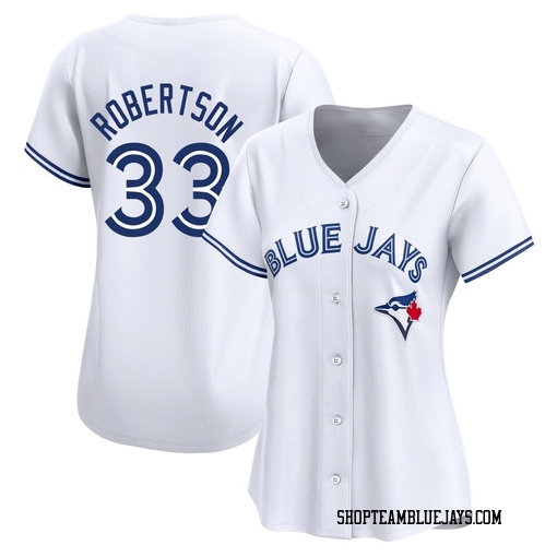 Nick Robertson Women's Toronto Blue Jays White Limited Home Jersey