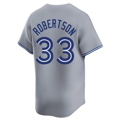 Nick Robertson Youth Toronto Blue Jays Gray Limited Away Jersey