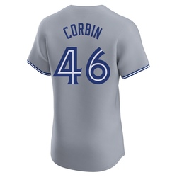 Patrick Corbin Men's Toronto Blue Jays Gray Elite Road Jersey