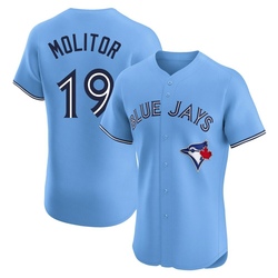 Paul Molitor Men's Toronto Blue Jays Blue Elite Powder Alternate Jersey
