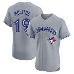 Paul Molitor Men's Toronto Blue Jays Gray Elite Road Jersey
