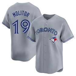 Paul Molitor Men's Toronto Blue Jays Gray Limited Away Jersey