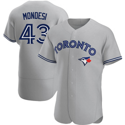 Raul Mondesi Men's Toronto Blue Jays Gray Authentic Road Jersey