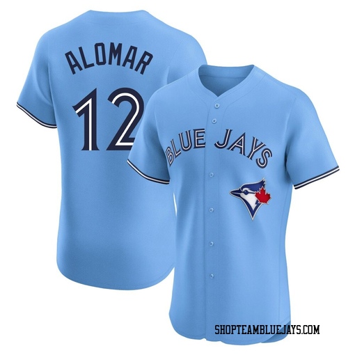 Roberto Alomar Men's Toronto Blue Jays Blue Elite Powder Alternate Jersey