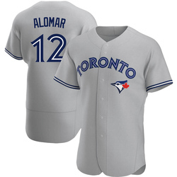 Roberto Alomar Men's Toronto Blue Jays Gray Authentic Road Jersey