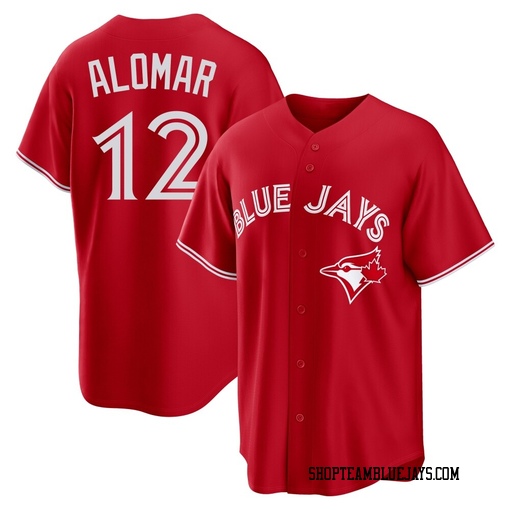 Roberto Alomar Men's Toronto Blue Jays Red Replica Canada Day Jersey