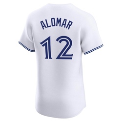 Roberto Alomar Men's Toronto Blue Jays White Elite Home Jersey