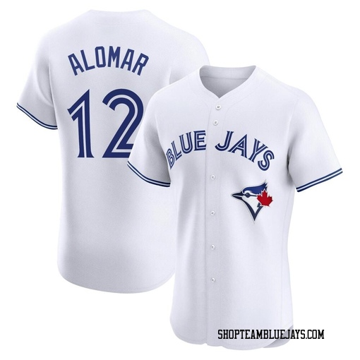 Roberto Alomar Men's Toronto Blue Jays White Elite Home Jersey