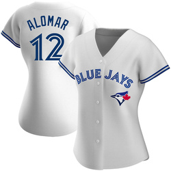 Roberto Alomar Women's Toronto Blue Jays White Authentic Home Jersey
