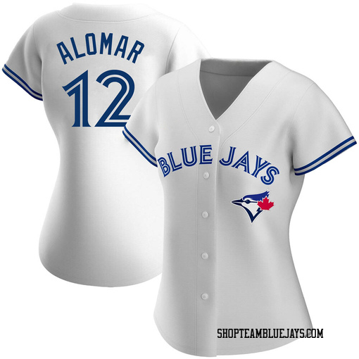 Roberto Alomar Women's Toronto Blue Jays White Authentic Home Jersey