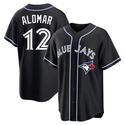 Roberto Alomar Youth Toronto Blue Jays Black Replica Fashion Out Jersey