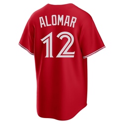 Roberto Alomar Youth Toronto Blue Jays Red Replica Canada Day Jersey