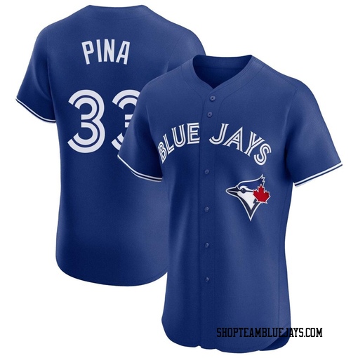 Robinson Pina Men's Toronto Blue Jays Royal Elite Alternate Jersey