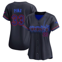 Robinson Pina Women's Toronto Blue Jays Black Limited 2024 City Connect Jersey