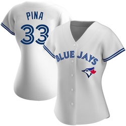 Robinson Pina Women's Toronto Blue Jays White Replica Home Jersey