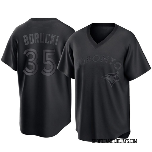 Ryan Borucki Men's Toronto Blue Jays Black Replica Pitch Fashion Jersey