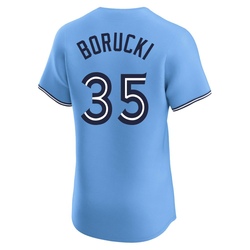 Ryan Borucki Men's Toronto Blue Jays Blue Elite Powder Alternate Jersey