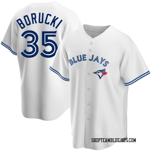 Ryan Borucki Men's Toronto Blue Jays White Replica Home Jersey
