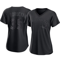 Ryan Borucki Women's Toronto Blue Jays Black Authentic Pitch Fashion Jersey