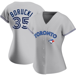 Ryan Borucki Women's Toronto Blue Jays Gray Authentic Road Jersey