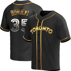 Ryan Borucki Youth Toronto Blue Jays Black Golden Replica Alternate Jersey