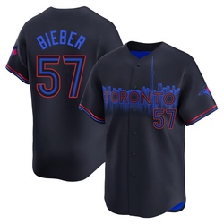 Shane Bieber Men's Toronto Blue Jays Black Limited 2024 City Connect Jersey