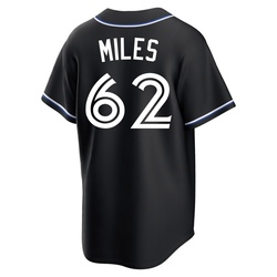 Spencer Miles Men's Toronto Blue Jays Black Replica Fashion Out Jersey