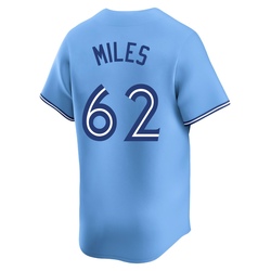 Spencer Miles Men's Toronto Blue Jays Blue Limited Powder Alternate Jersey