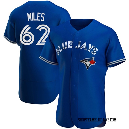 Spencer Miles Men's Toronto Blue Jays Royal Authentic Alternate Jersey