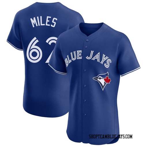 Spencer Miles Men's Toronto Blue Jays Royal Elite Alternate Jersey