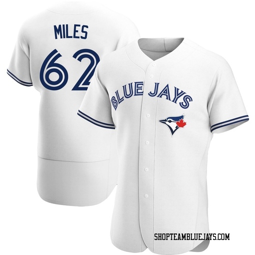 Spencer Miles Men's Toronto Blue Jays White Authentic Home Jersey