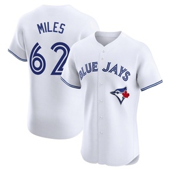 Spencer Miles Men's Toronto Blue Jays White Elite Home Jersey